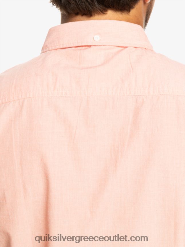 κοντομάνικο πουκάμισο winfall Quiksilver άνδρες 66LP84380 φρέσκος σολομός