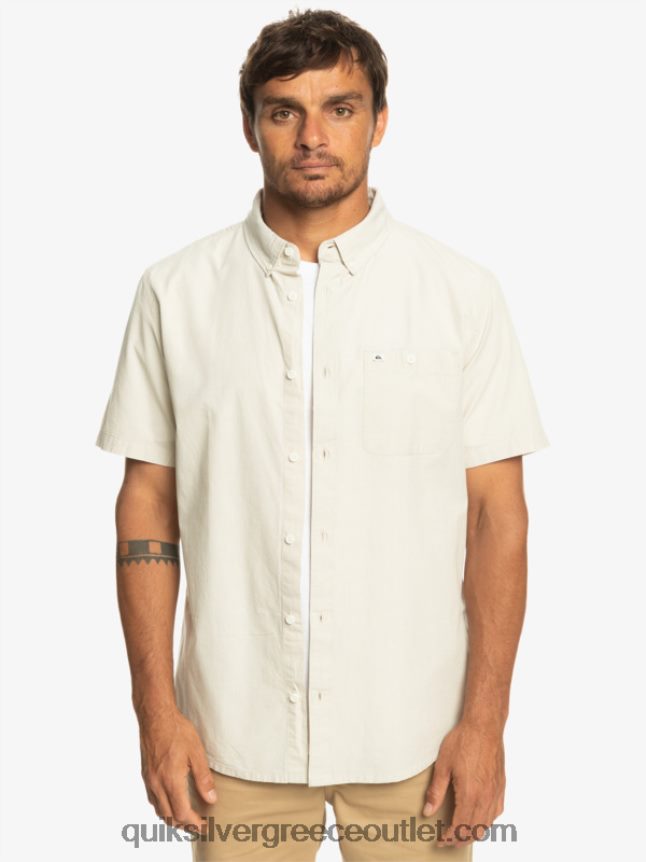 κοντομάνικο πουκάμισο winfall Quiksilver άνδρες 66LP84381 plaza taupe