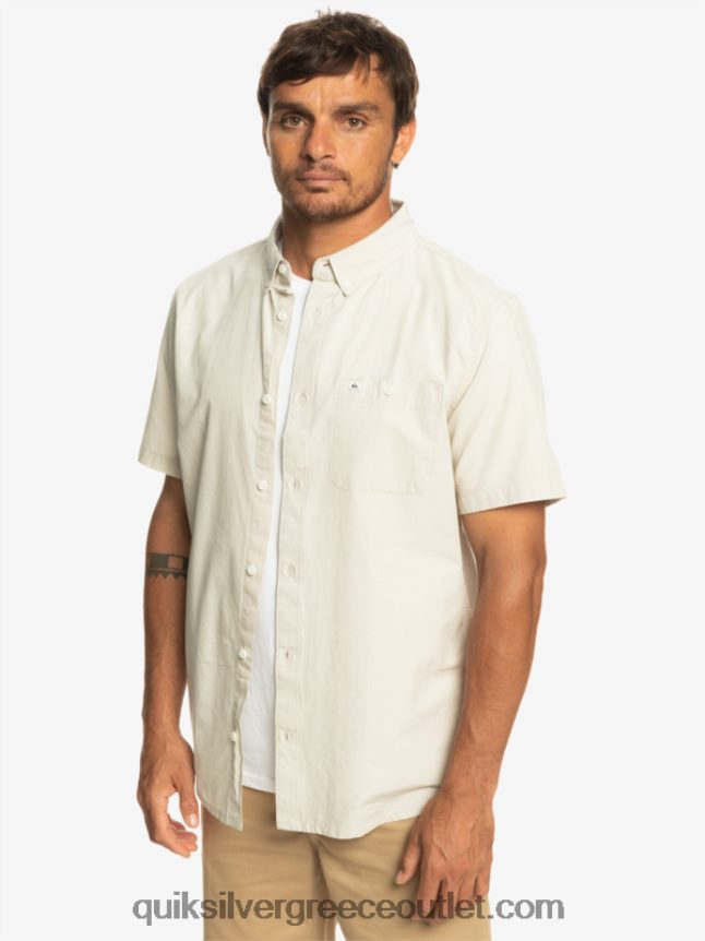 κοντομάνικο πουκάμισο winfall Quiksilver άνδρες 66LP84381 plaza taupe