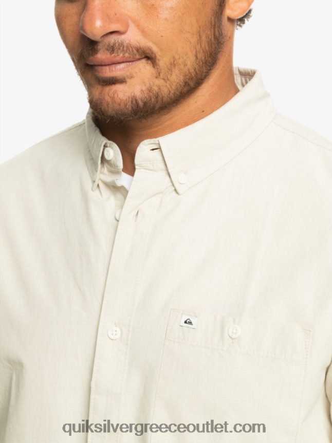 κοντομάνικο πουκάμισο winfall Quiksilver άνδρες 66LP84381 plaza taupe
