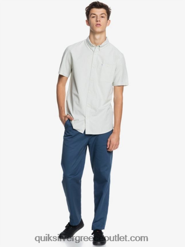 κοντομάνικο πουκάμισο winfall Quiksilver άνδρες 66LP84383 φασκόμηλο της ερήμου