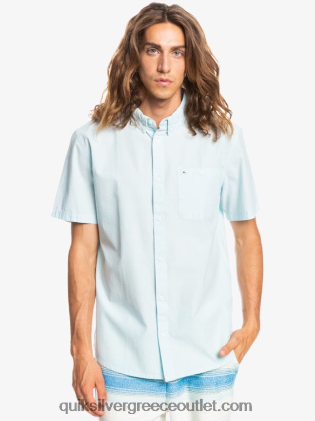 κοντομάνικο πουκάμισο winfall Quiksilver άνδρες 66LP84384 αέρινο μπλε