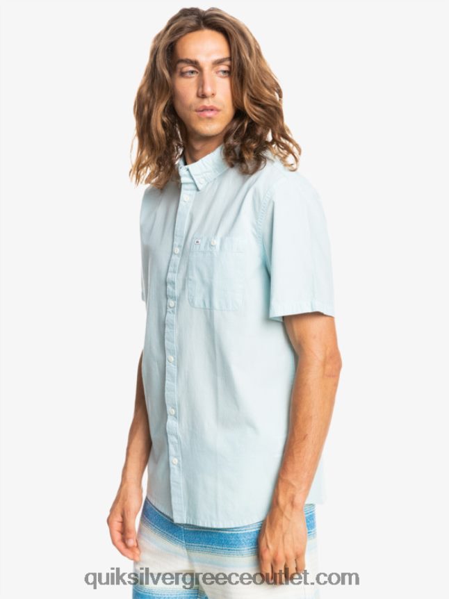 κοντομάνικο πουκάμισο winfall Quiksilver άνδρες 66LP84384 αέρινο μπλε