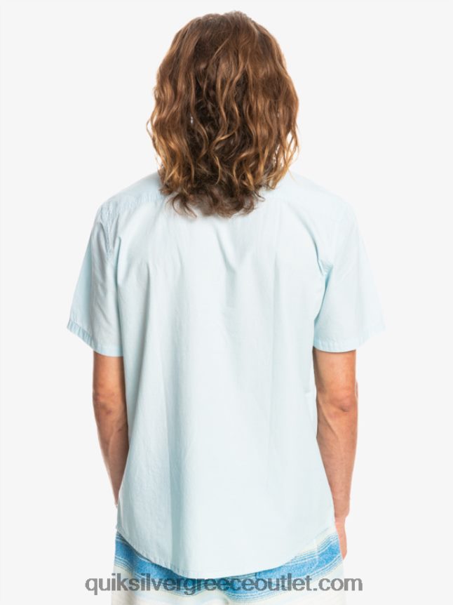 κοντομάνικο πουκάμισο winfall Quiksilver άνδρες 66LP84384 αέρινο μπλε