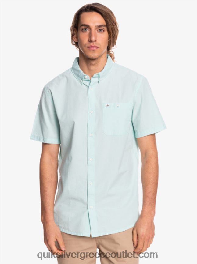 κοντομάνικο πουκάμισο winfall Quiksilver άνδρες 66LP84385 μπλε άγγελος