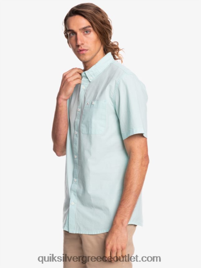 κοντομάνικο πουκάμισο winfall Quiksilver άνδρες 66LP84385 μπλε άγγελος