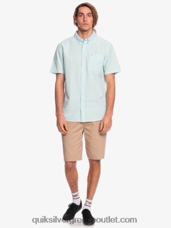 κοντομάνικο πουκάμισο winfall Quiksilver άνδρες 66LP84385 μπλε άγγελος