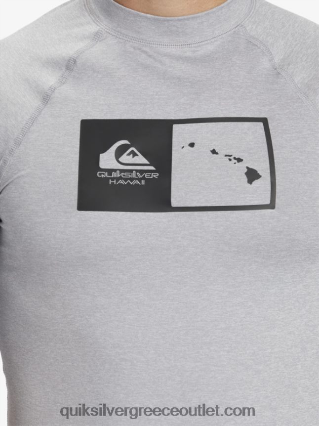 Μπλουζάκι σερφ με κοντό μανίκι 50 διπλά κάτω Quiksilver άνδρες 66LP841169 χιονόνερο