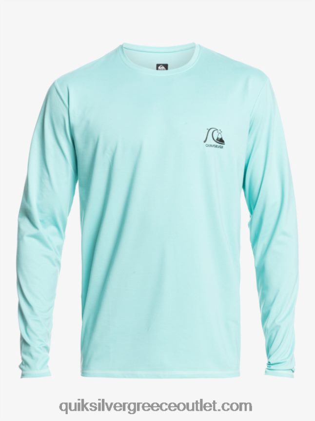 Heritage Heather μακρύ μανίκι upf 50 μπλουζάκι σερφ Quiksilver άνδρες 66LP841468 άγγελος μπλε ρείκι