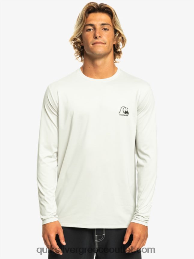 Heritage Heather μακρύ μανίκι upf 50 μπλουζάκι σερφ Quiksilver άνδρες 66LP841469 γκρι βιολετί ρείκι