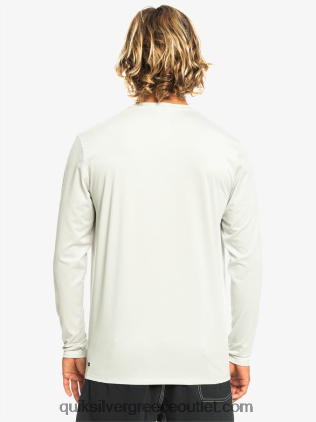 Heritage Heather μακρύ μανίκι upf 50 μπλουζάκι σερφ Quiksilver άνδρες 66LP841469 γκρι βιολετί ρείκι