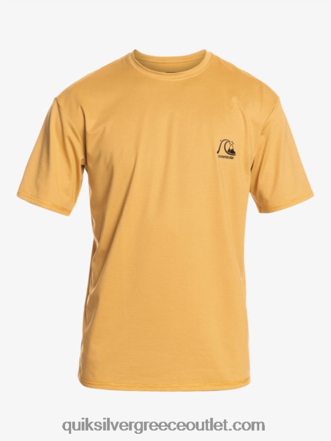 Heritage Heather κοντομάνικο upf 50 μπλουζάκι surf Quiksilver άνδρες 66LP841127 ρείκι σίτου