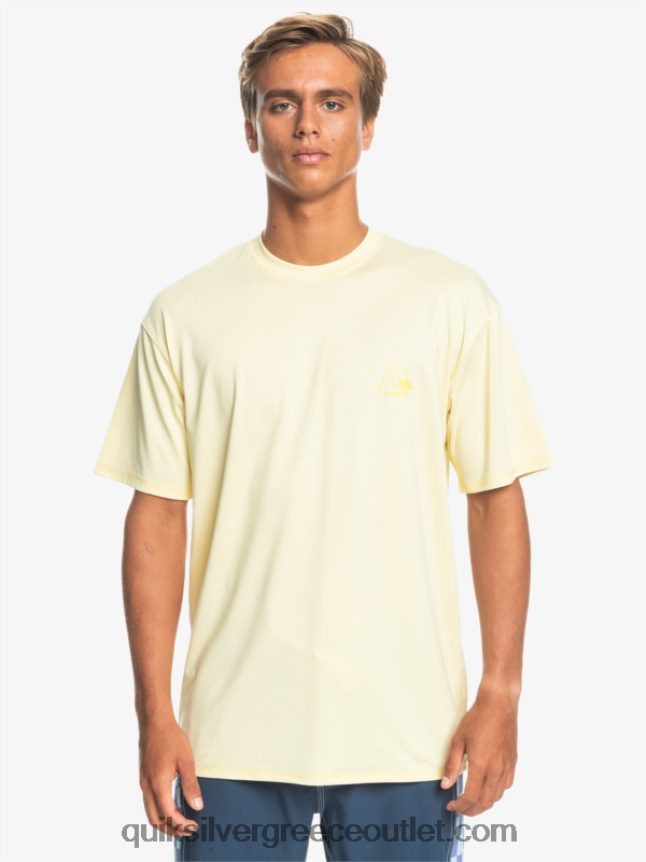 Heritage Heather κοντομάνικο upf 50 μπλουζάκι surf Quiksilver άνδρες 66LP841131 χλωμή ερείκη μπανάνας