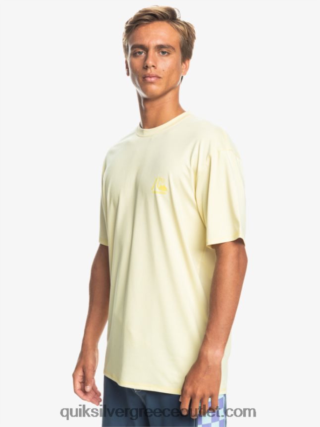 Heritage Heather κοντομάνικο upf 50 μπλουζάκι surf Quiksilver άνδρες 66LP841131 χλωμή ερείκη μπανάνας