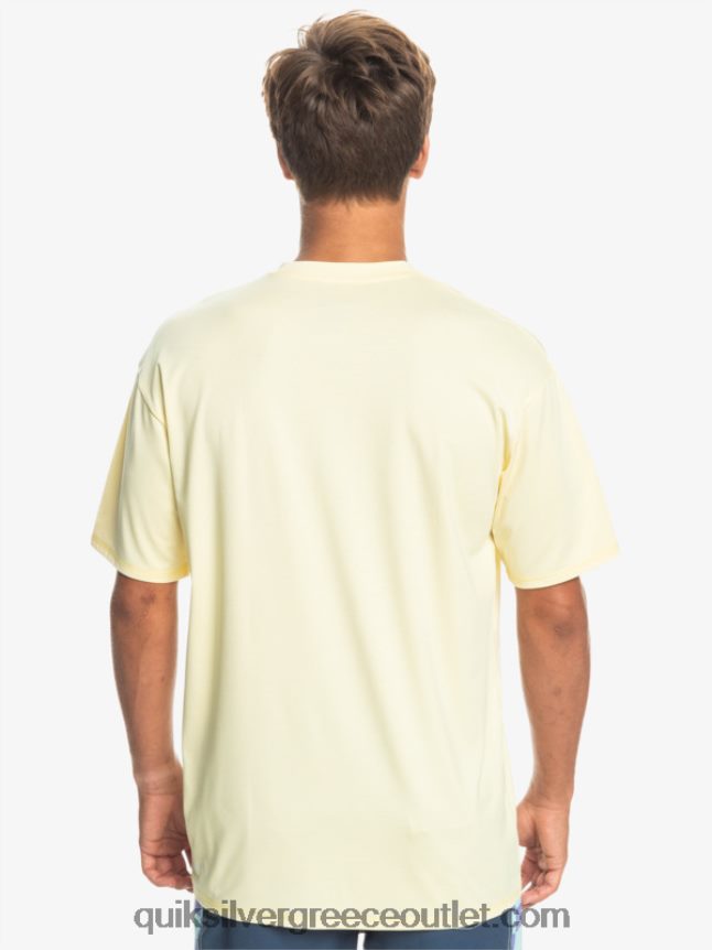 Heritage Heather κοντομάνικο upf 50 μπλουζάκι surf Quiksilver άνδρες 66LP841131 χλωμή ερείκη μπανάνας