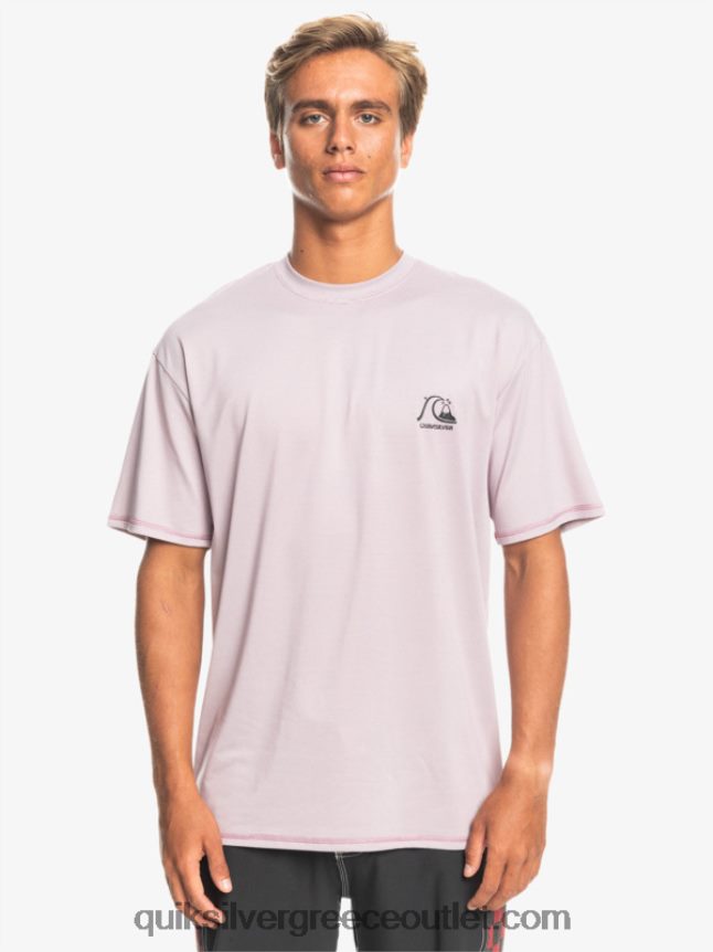 Heritage Heather κοντομάνικο upf 50 μπλουζάκι surf Quiksilver άνδρες 66LP841132 σκονισμένη ερείκη ορχιδέας
