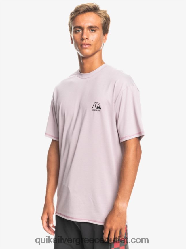 Heritage Heather κοντομάνικο upf 50 μπλουζάκι surf Quiksilver άνδρες 66LP841132 σκονισμένη ερείκη ορχιδέας