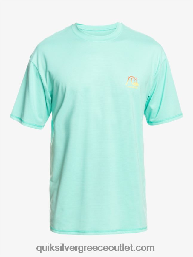Heritage Heather κοντομάνικο upf 50 μπλουζάκι surf Quiksilver άνδρες 66LP841133 πράσινη ερείκη πισίνας