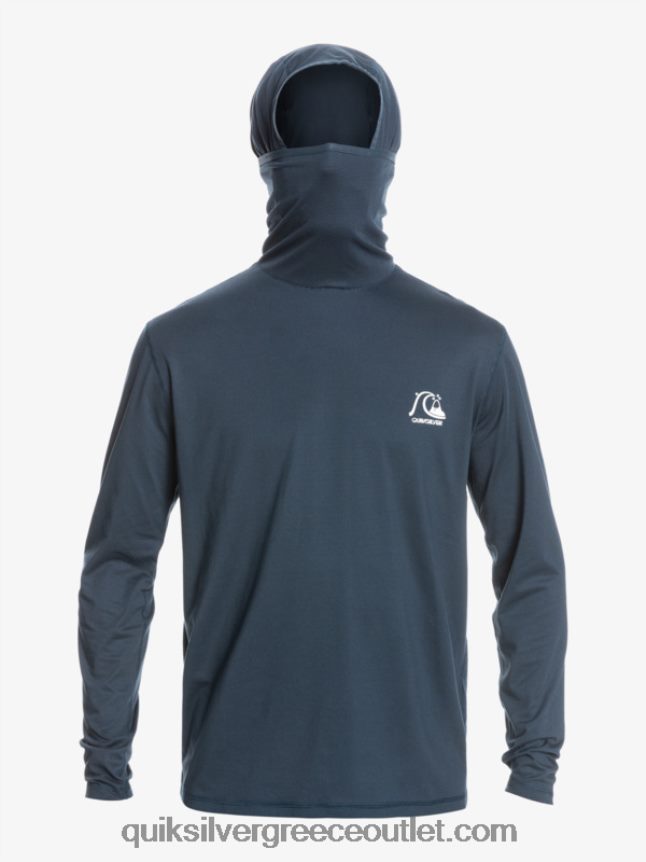 Heritage upf 50 μακρύ μανίκι σερφ μπλουζάκι Quiksilver άνδρες 66LP84417 μεσάνυχτα ναυτικό ρείκι