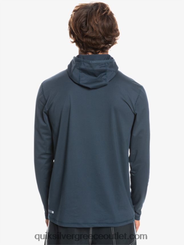 Heritage upf 50 μακρύ μανίκι σερφ μπλουζάκι Quiksilver άνδρες 66LP84417 μεσάνυχτα ναυτικό ρείκι