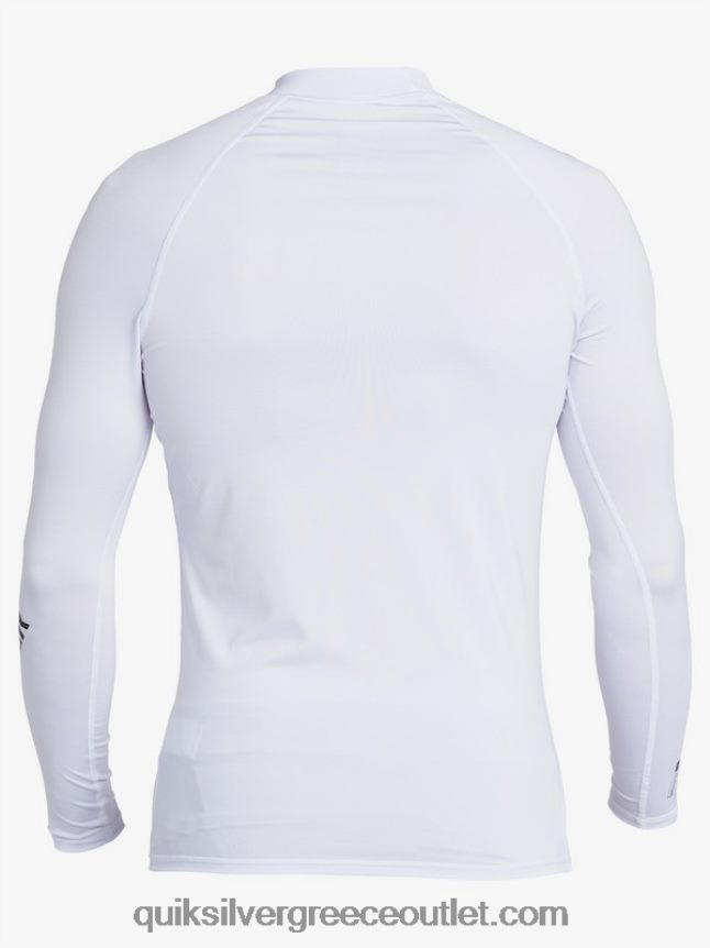 all time long sleeve upf 50 rashguard Quiksilver άνδρες 66LP841429 άσπρο