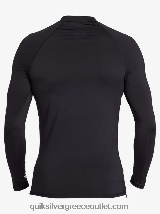 all time long sleeve upf 50 rashguard Quiksilver άνδρες 66LP841430 μαύρος