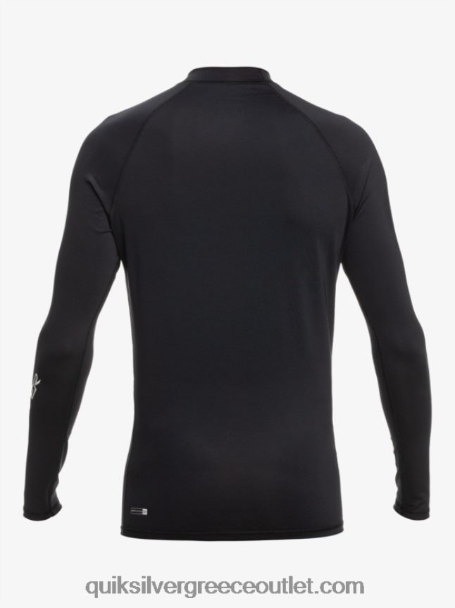 all time long sleeve upf 50 rashguard Quiksilver άνδρες 66LP84817 μαύρος