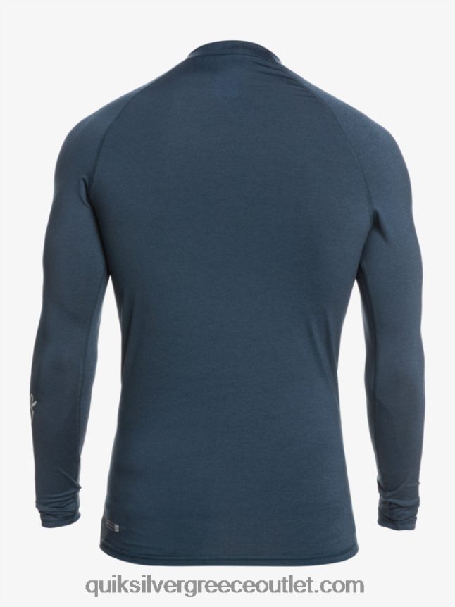 all time long sleeve upf 50 rashguard Quiksilver άνδρες 66LP84820 ναυτικό σακάκι ρείκι
