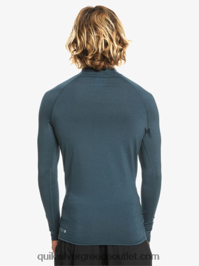 all time long sleeve upf 50 rashguard Quiksilver άνδρες 66LP84820 ναυτικό σακάκι ρείκι