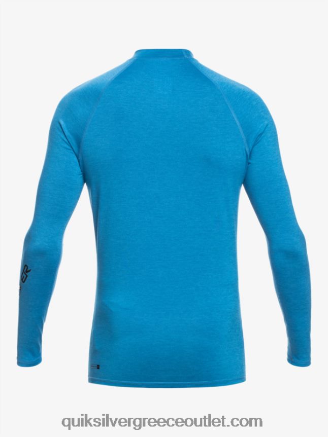 all time long sleeve upf 50 rashguard Quiksilver άνδρες 66LP84823 βαλάρτα μπλε ρείκι