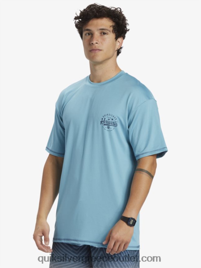 Χαβάη big bite upf 50 κοντομάνικο μπλουζάκι σερφ Quiksilver άνδρες 66LP84880 μπλε δελφίνι