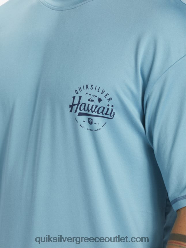 Χαβάη big bite upf 50 κοντομάνικο μπλουζάκι σερφ Quiksilver άνδρες 66LP84880 μπλε δελφίνι