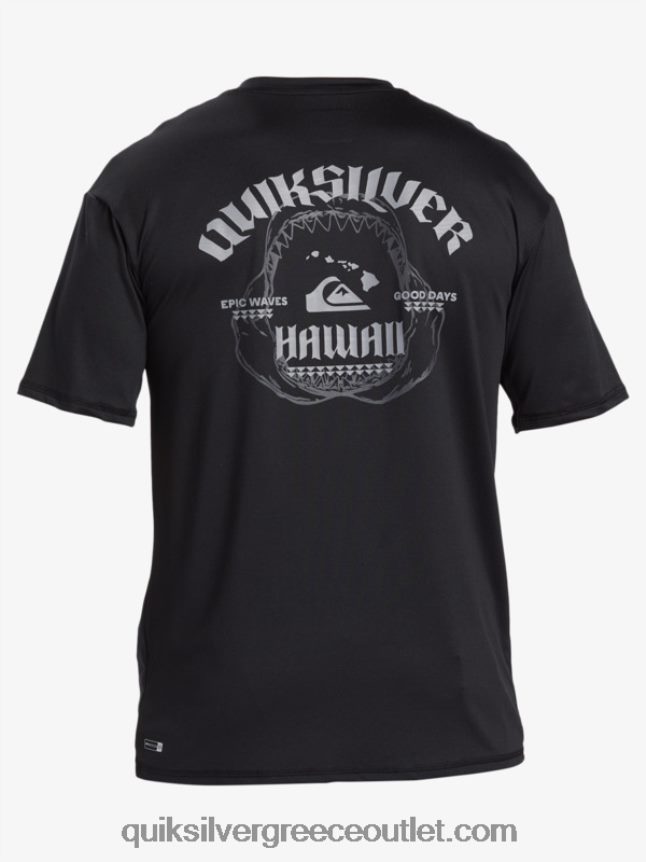 Χαβάη big bite upf 50 κοντομάνικο μπλουζάκι σερφ Quiksilver άνδρες 66LP84883 μαύρος