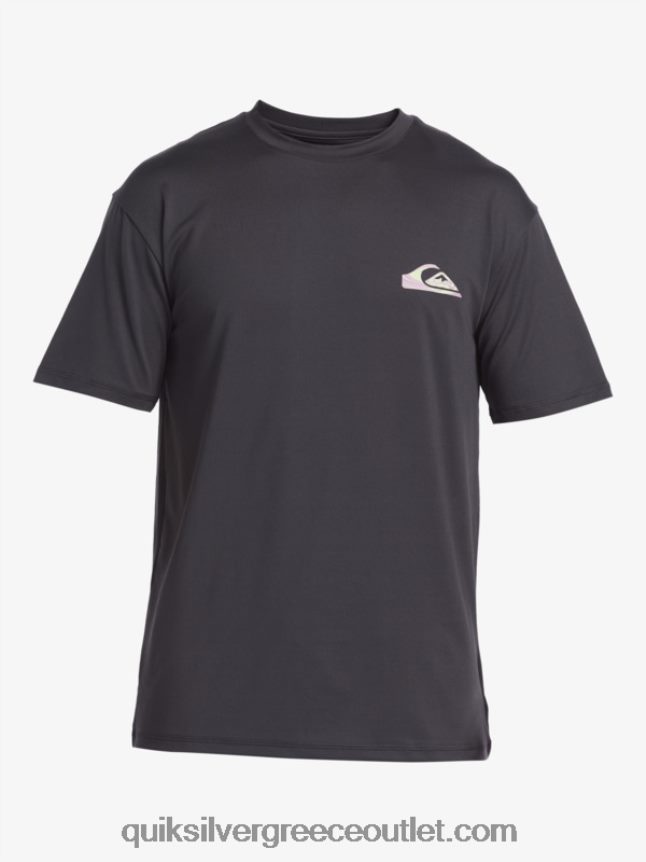 mix session upf 50 κοντομάνικο μπλουζάκι σερφ Quiksilver άνδρες 66LP84316 ασφαλτικό σκυρόδερμα