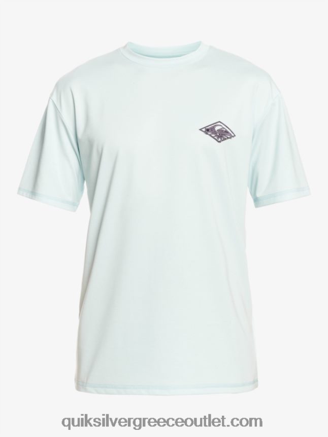 mix κοντομάνικο upf 50 μπλουζάκι σερφ Quiksilver άνδρες 66LP841809 μπλε γκρι