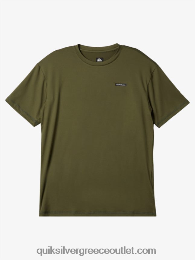 omni session upf 50 κοντομάνικο μπλουζάκι σερφ Quiksilver άνδρες 66LP84538 τετράφυλλο τριφύλλι