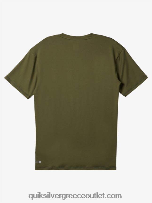 omni session upf 50 κοντομάνικο μπλουζάκι σερφ Quiksilver άνδρες 66LP84538 τετράφυλλο τριφύλλι