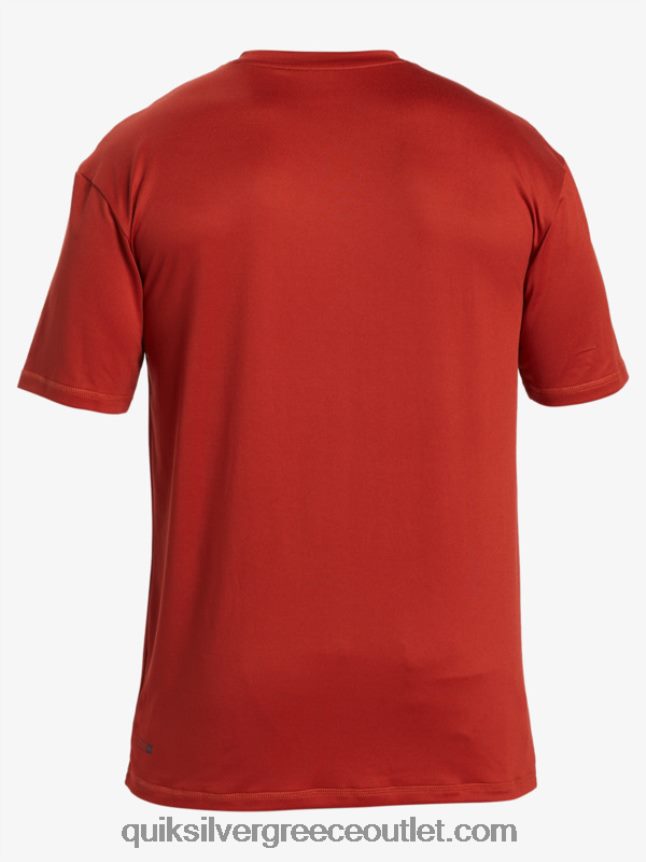 omni session upf 50 κοντομάνικο μπλουζάκι σερφ Quiksilver άνδρες 66LP84539 κόκκινη ώχρα