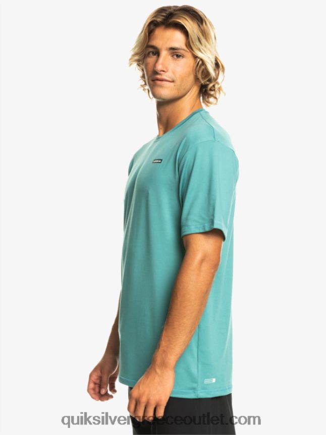 omni session upf 50 κοντομάνικο μπλουζάκι σερφ Quiksilver άνδρες 66LP84542 μπλε της Βρετάνης