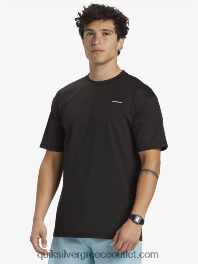 omni session upf 50 κοντομάνικο μπλουζάκι σερφ Quiksilver άνδρες 66LP84543 μαύρος