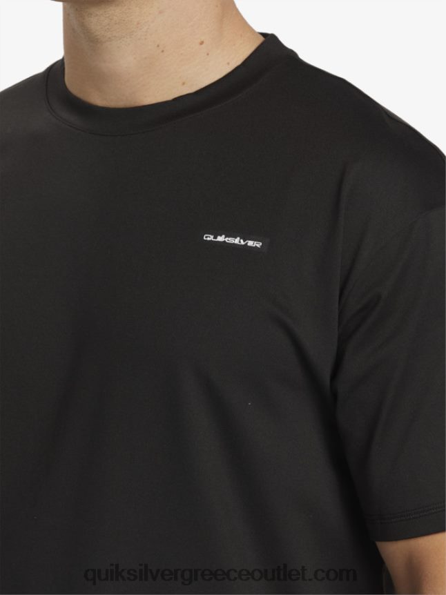 omni session upf 50 κοντομάνικο μπλουζάκι σερφ Quiksilver άνδρες 66LP84543 μαύρος