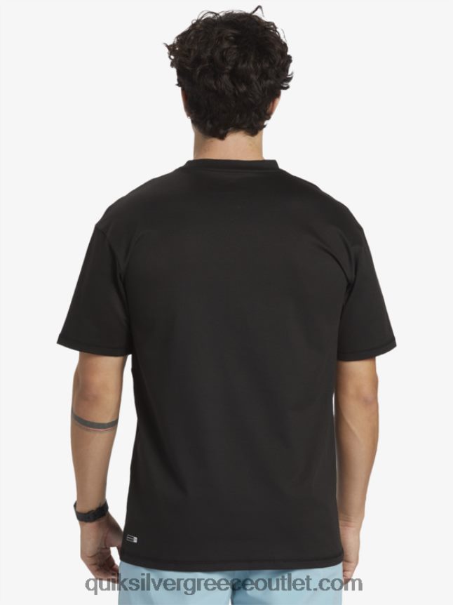 omni session upf 50 κοντομάνικο μπλουζάκι σερφ Quiksilver άνδρες 66LP84543 μαύρος