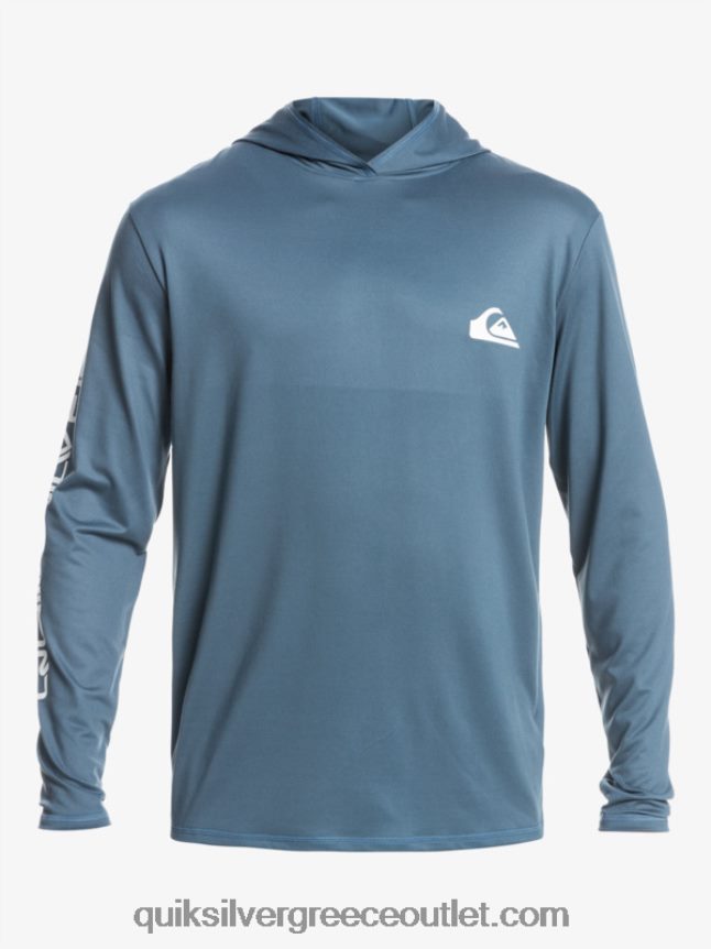 omni session upf 50 μακρύ μανίκι σερφ μπλουζάκι Quiksilver άνδρες 66LP84770 θάλασσα του Βέρινγκ