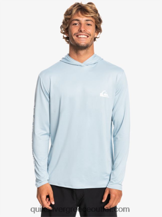 omni session upf 50 μακρύ μανίκι σερφ μπλουζάκι Quiksilver άνδρες 66LP84771 ουράνιο μπλε