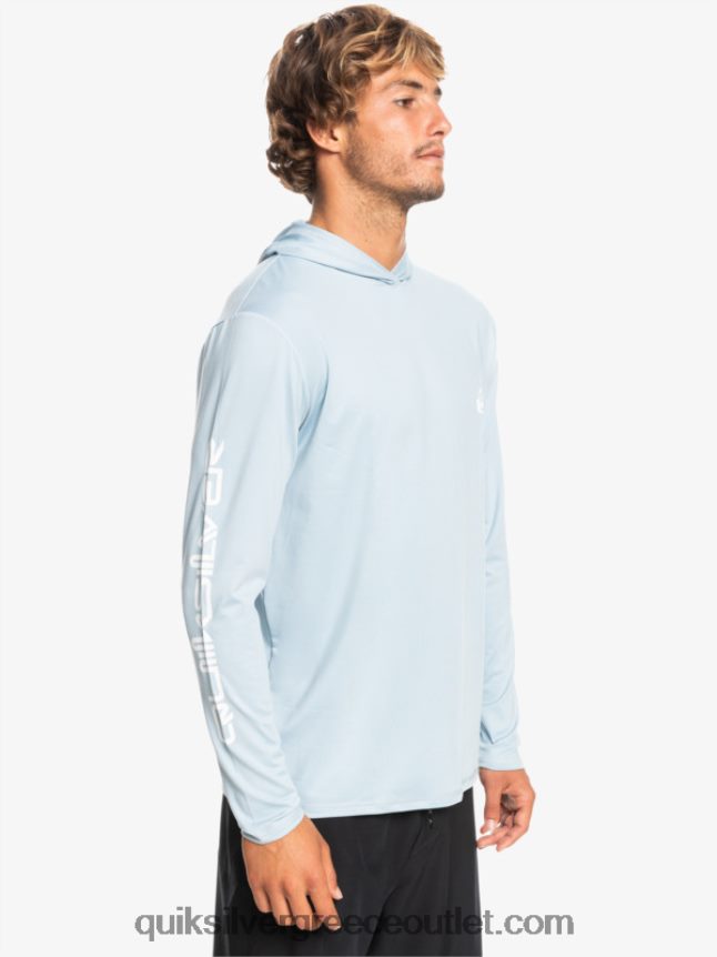 omni session upf 50 μακρύ μανίκι σερφ μπλουζάκι Quiksilver άνδρες 66LP84771 ουράνιο μπλε