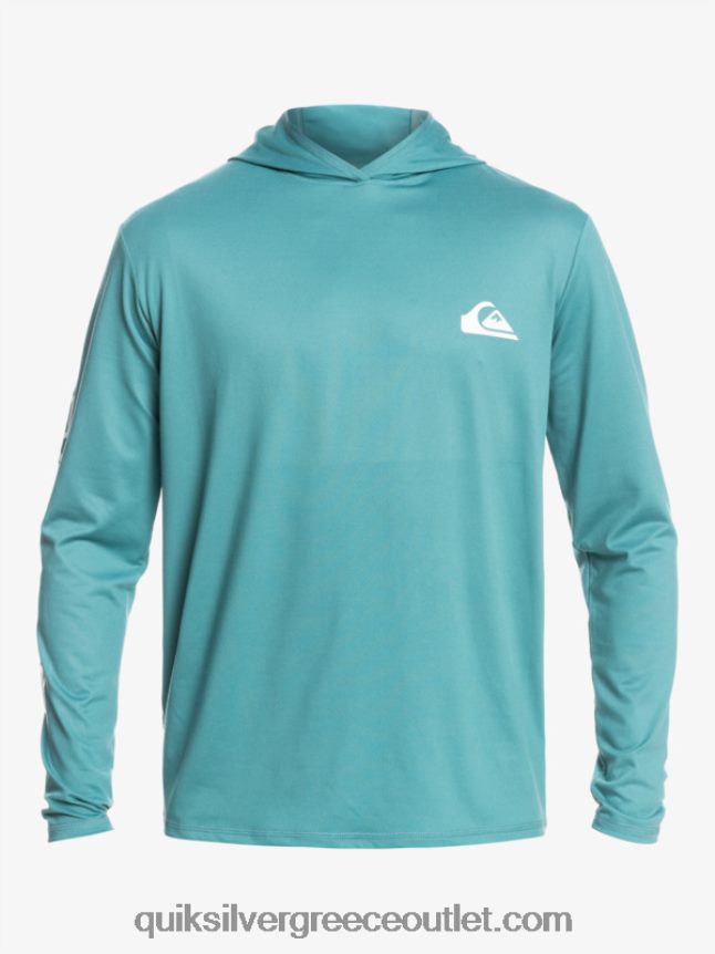 omni session upf 50 μακρύ μανίκι σερφ μπλουζάκι Quiksilver άνδρες 66LP84772 μπλε της Βρετάνης