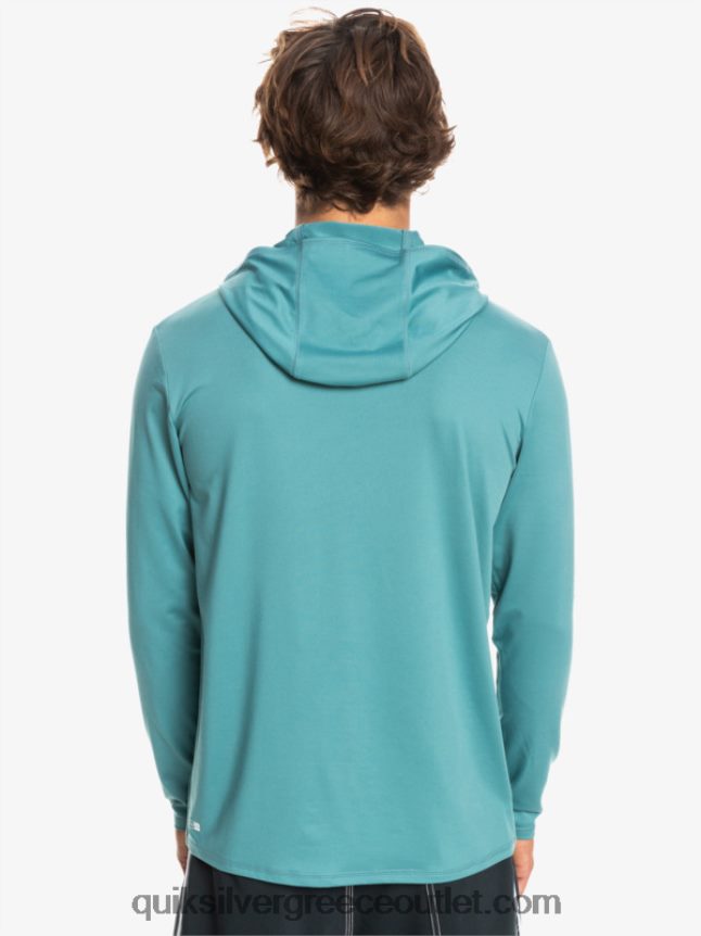 omni session upf 50 μακρύ μανίκι σερφ μπλουζάκι Quiksilver άνδρες 66LP84772 μπλε της Βρετάνης