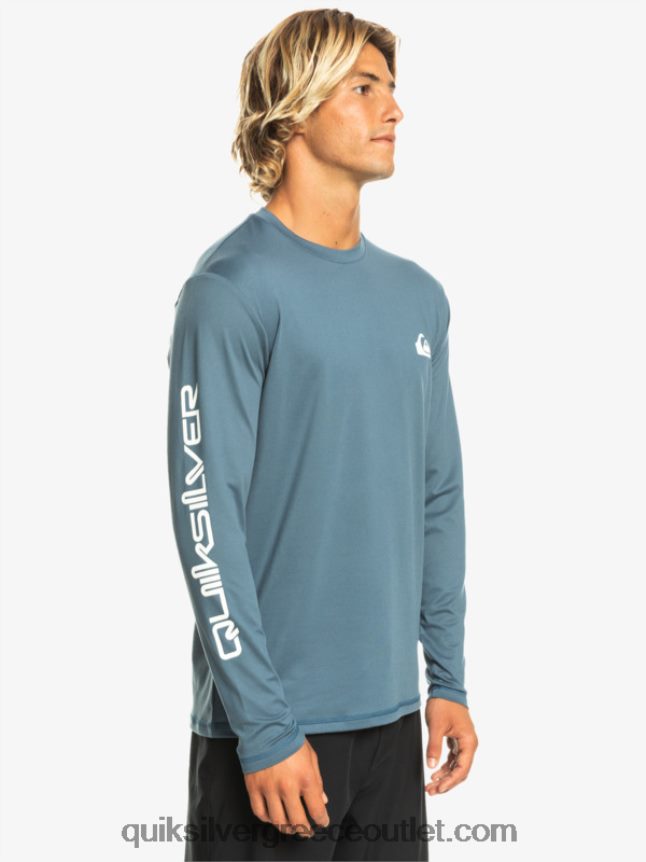 omni session μακρυμάνικο upf 50 μπλουζάκι surf Quiksilver άνδρες 66LP84402 θάλασσα του Βέρινγκ