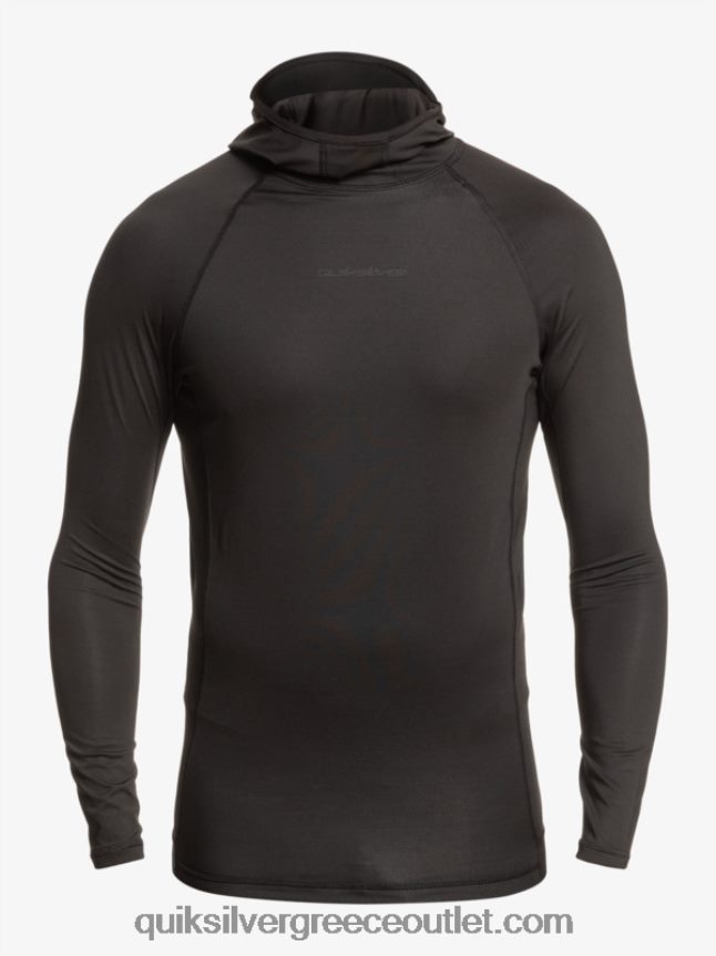καταιγίδα μακρυμάνικο rashguard Quiksilver άνδρες 66LP841836 μαύρος