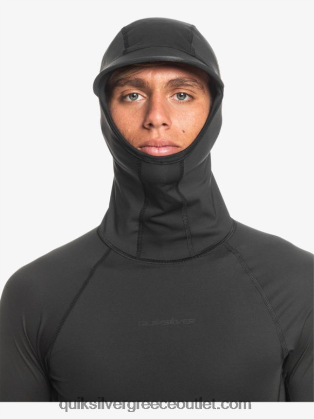 καταιγίδα μακρυμάνικο rashguard Quiksilver άνδρες 66LP841836 μαύρος